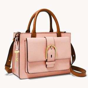 Satchel Fossil Wiley Dusty Peach Convertible Cross